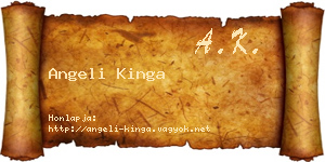 Angeli Kinga névjegykártya